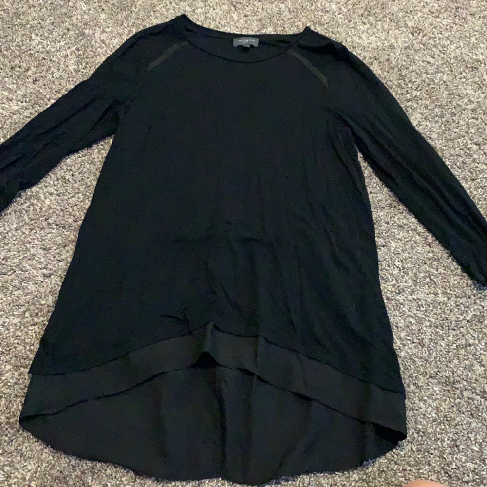 High Low Black Shirt